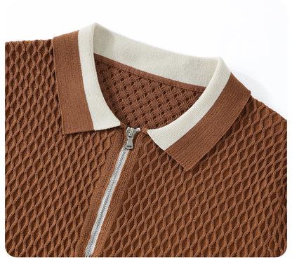 Polo Zip Knit