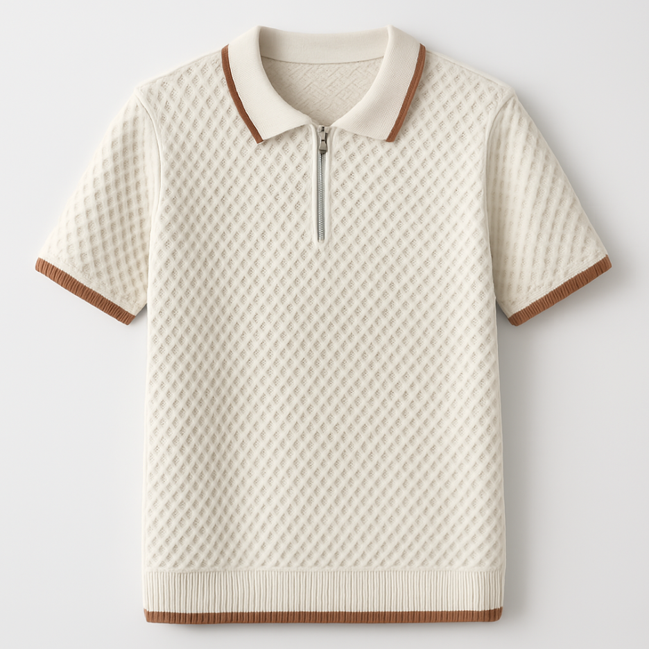 Polo Zip Knit